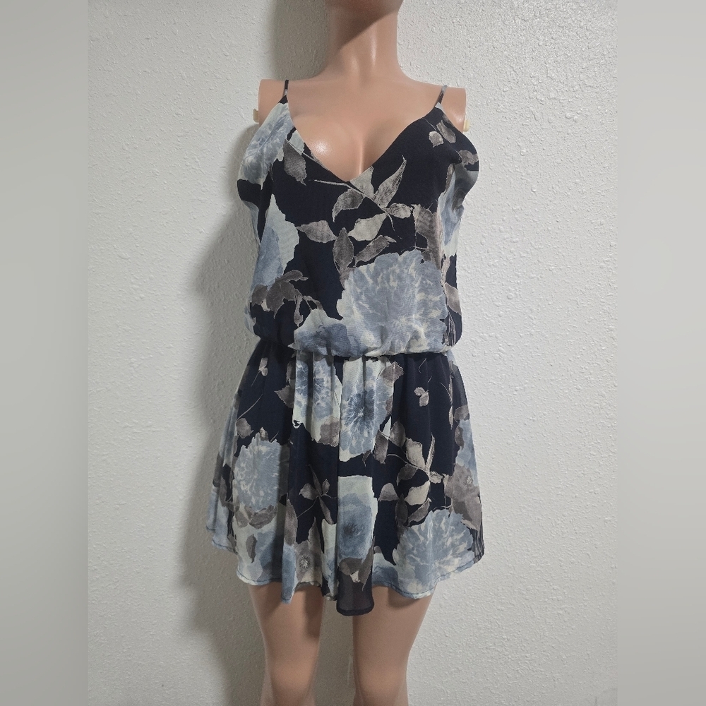 Final Touch  Blue Floral Jumpsuit